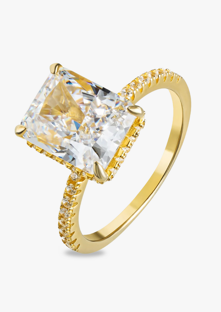 ARANYA PAVÉ BIRTHSTONE RING