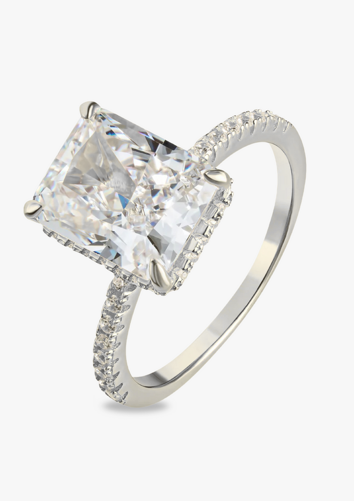ARANYA PAVÉ BIRTHSTONE RING