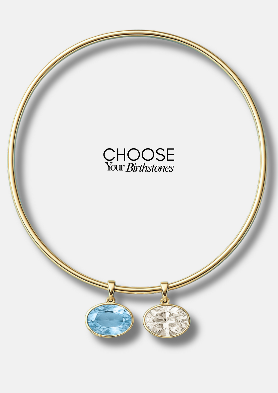 OVAL BIRTHSTONE NECKLACE