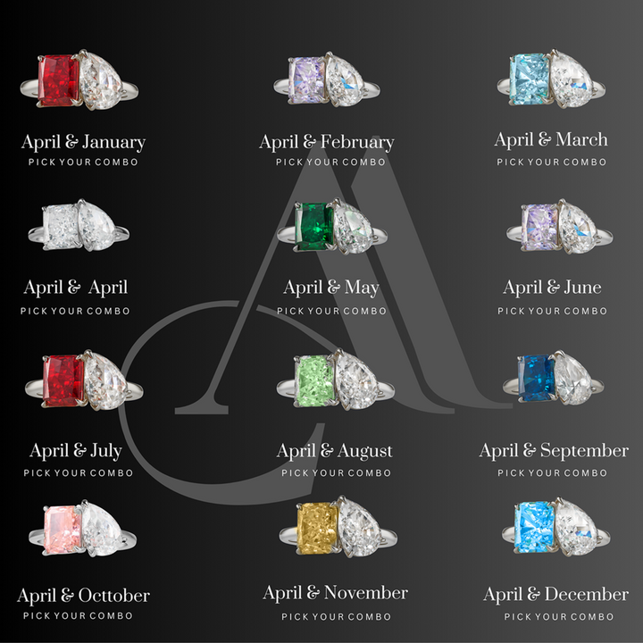 The "You & Me" Alara Birth Month Ring