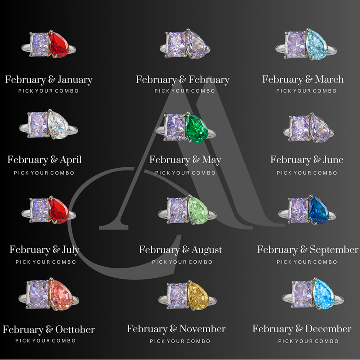 The "You & Me" Alara Birth Month Ring