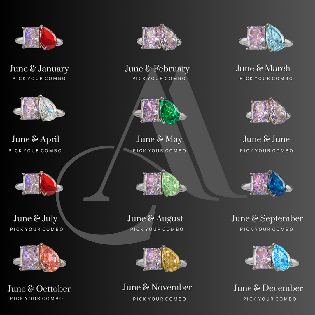 The "You & Me" Alara Birth Month Ring