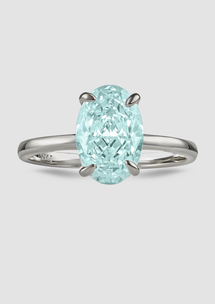 ARIELLE OVAL MARCH BIRTH MONTH RING