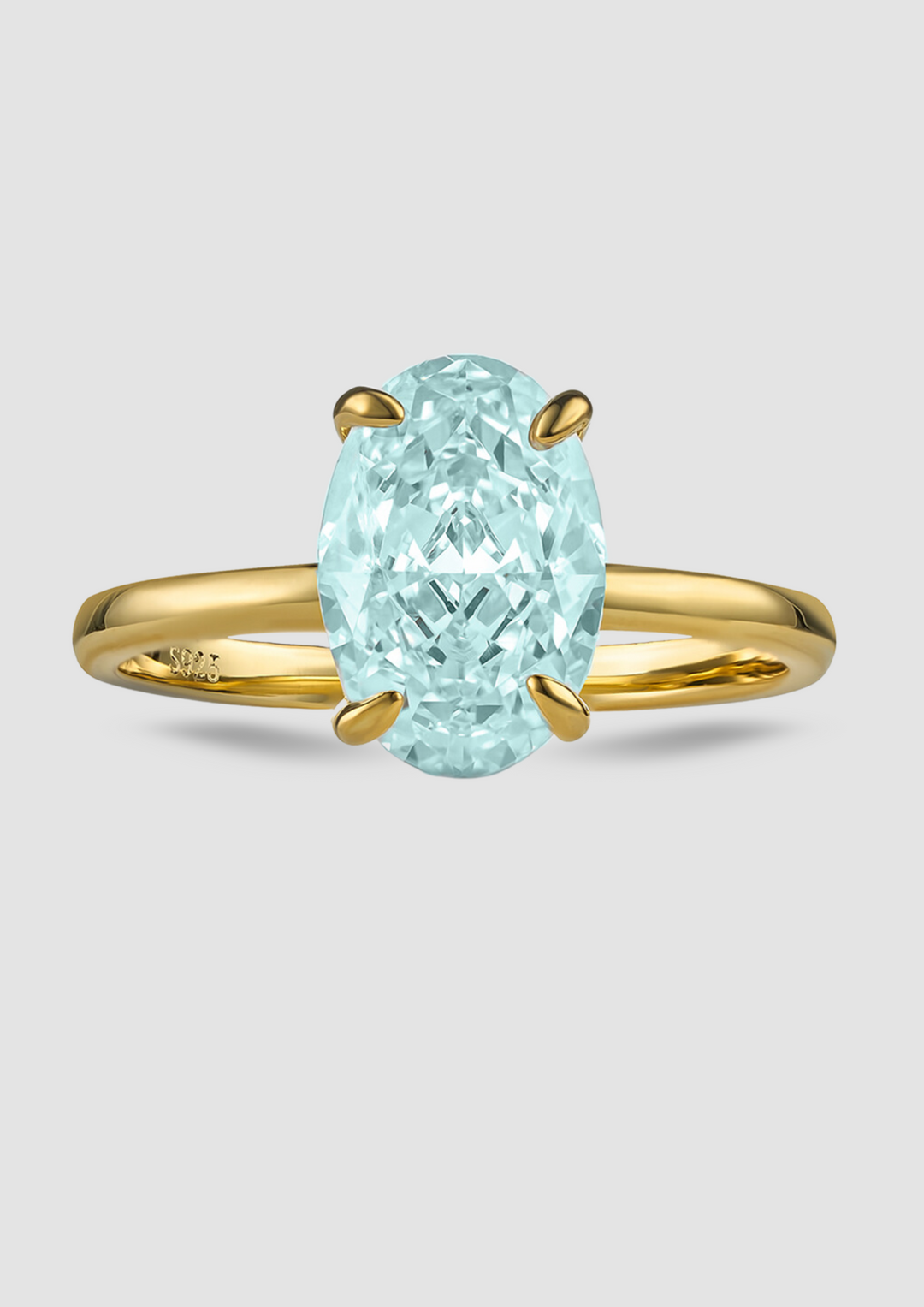 ARIELLE OVAL MARCH BIRTH MONTH RING