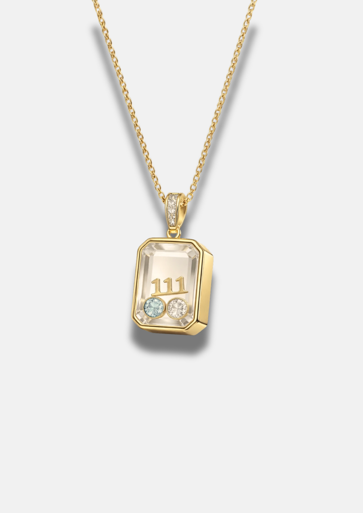 RECTANGLE BIRTHSTONE LOCKET
