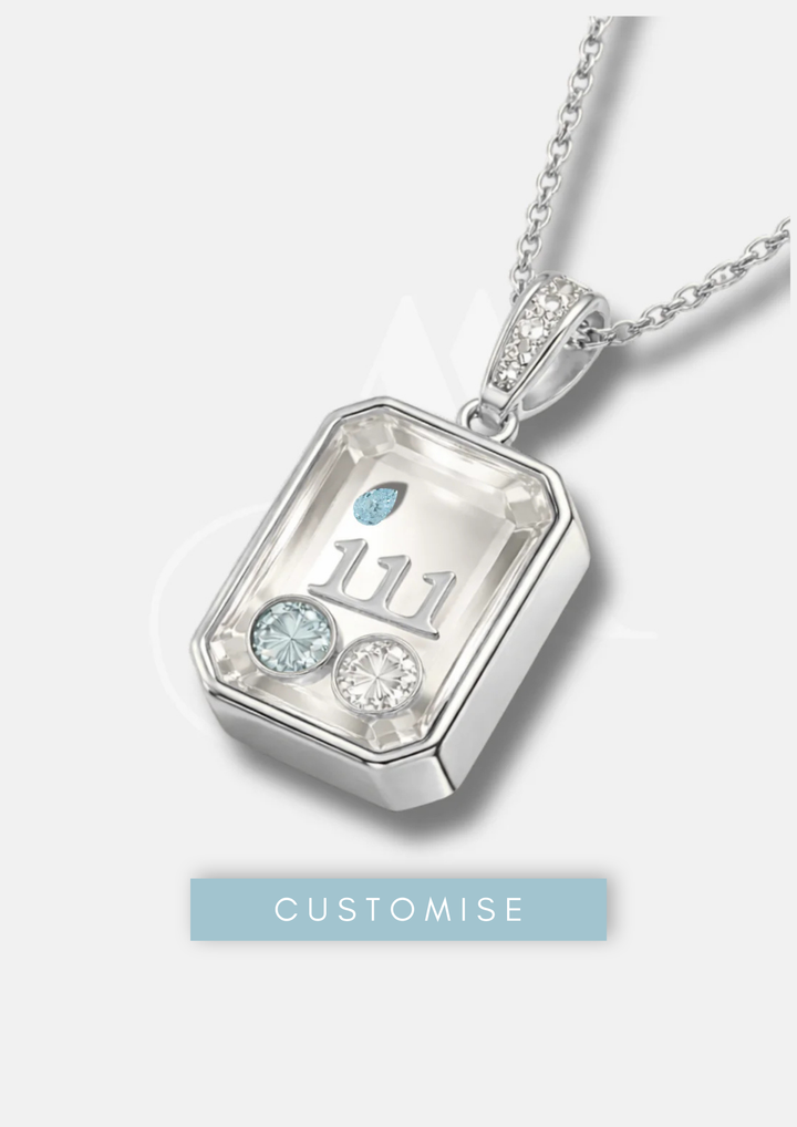 RECTANGLE BIRTHSTONE LOCKET