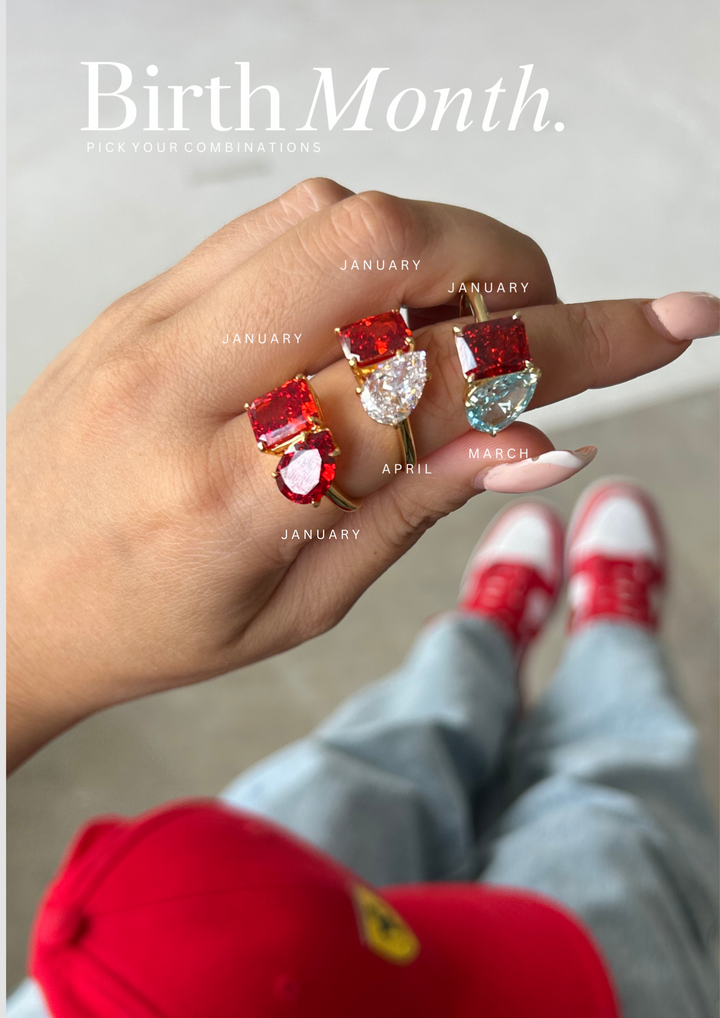 The "You & Me" Alara Birth Month Ring