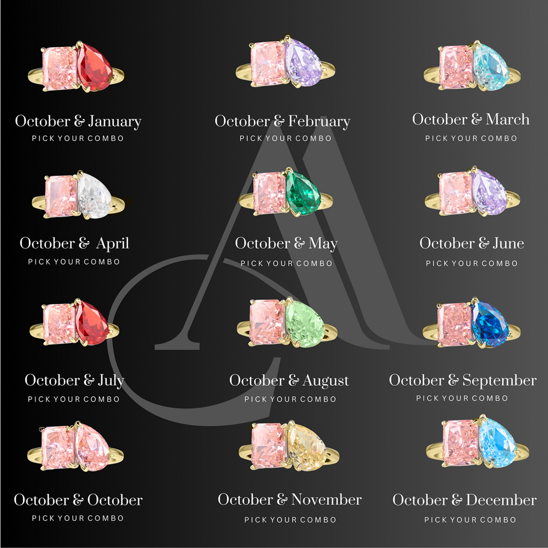 The "You & Me" Alara Birth Month Ring