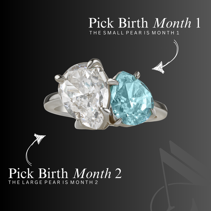 The "You & Me" Leonella Birth Month Ring