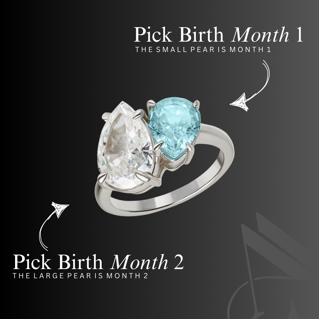 The "You & Me" Leonella Birth Month Ring