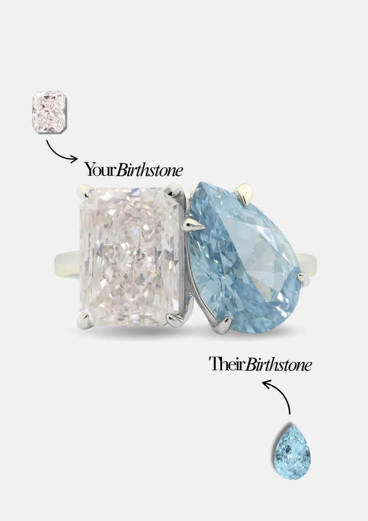 The "You & Me" Alara Birth Month Ring