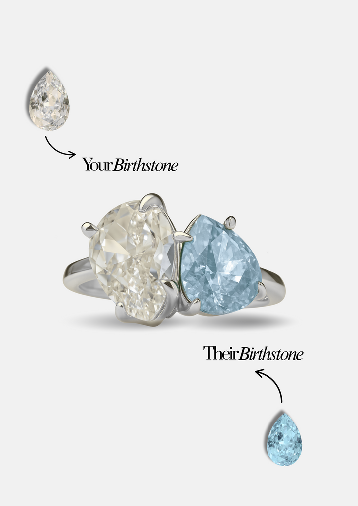 The "You & Me" Leonella Birth Month Ring