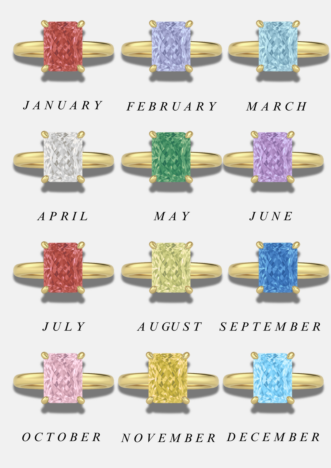 Feyré Birthstone Ring