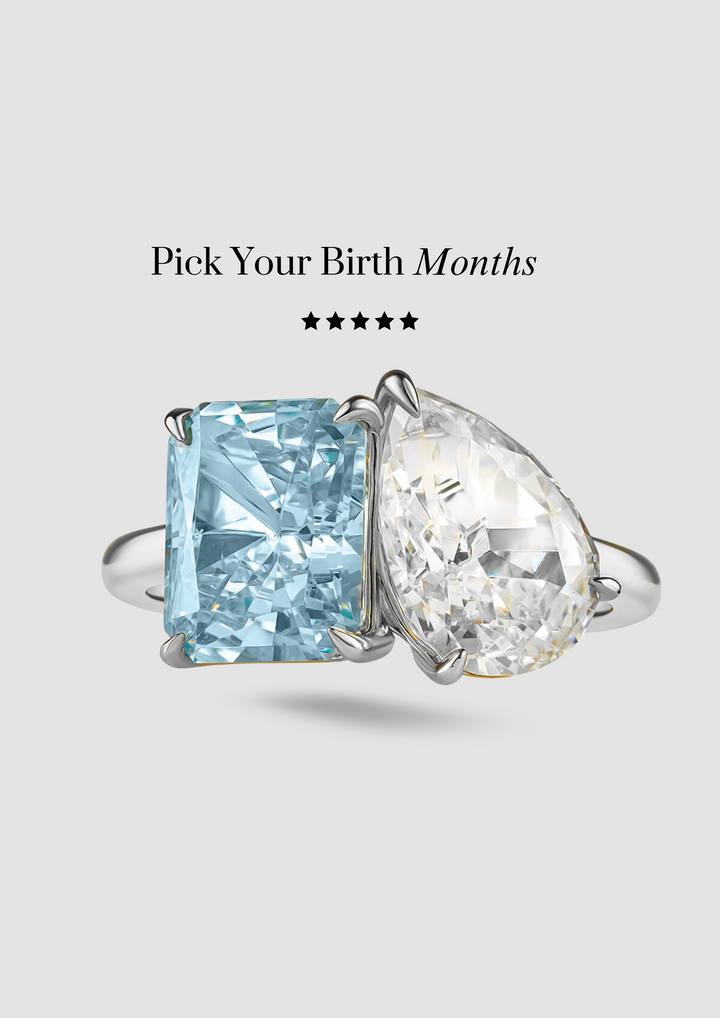 The "You & Me" Alara Birth Month Ring