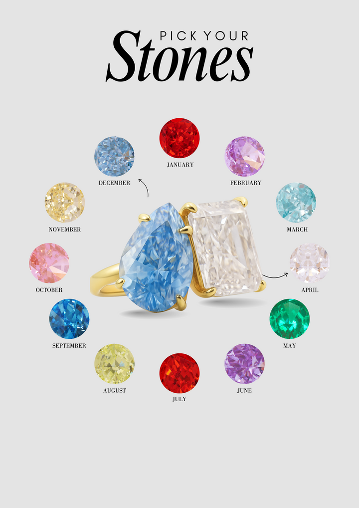 The "You & Me" Alara Birth Month Ring