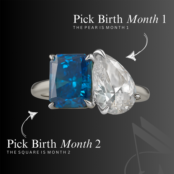 The "You & Me" Alara Birth Month Ring